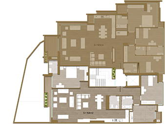 پلان طبقات 2و4 شرقی ملک